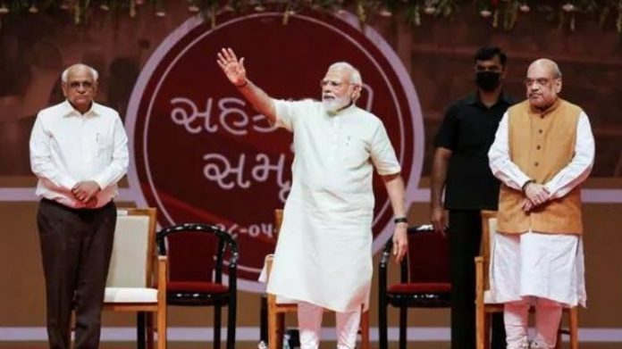 પીએમ મોદી ગાંધીનગર