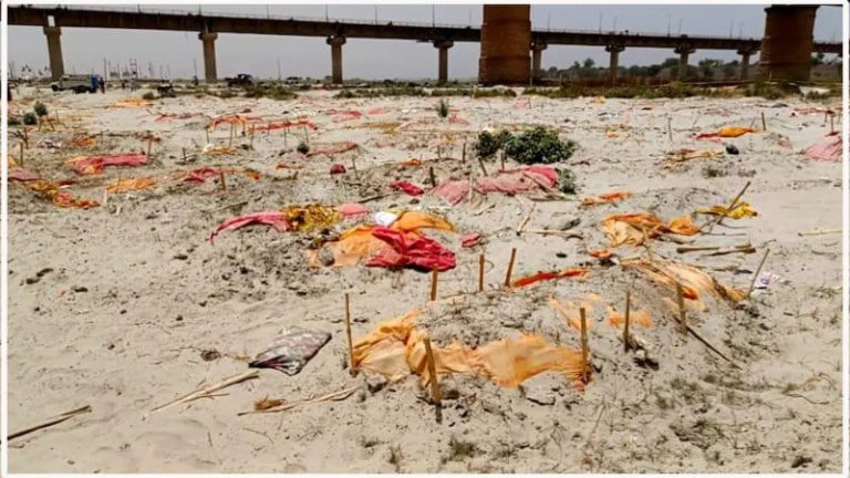Dead bodies in Ganga