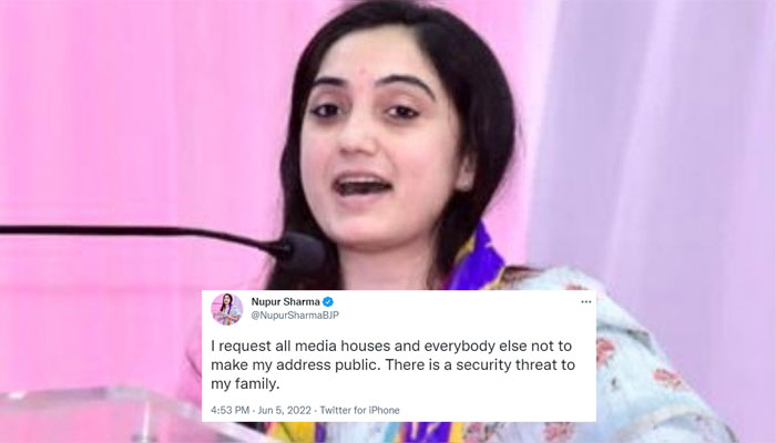 Nupur sharma address