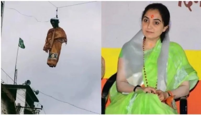 નૂપુર શર્માનું લટકતું પુતળું