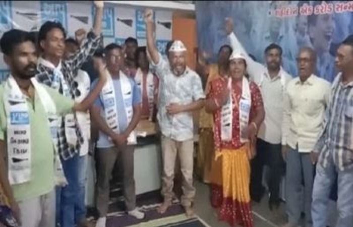 નાંદોદ આપ ઉમેદવાર વિરોધ