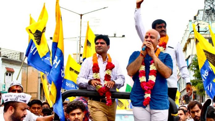 મનિષ સિસોદિયાની રેલીનો ફિયાસ્કો