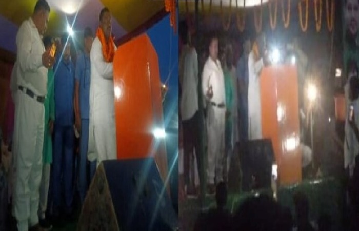 બિહાર મંત્રી અંધારામાં બેઠક