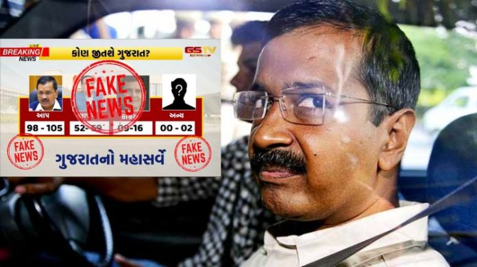 ફેક સરવે આપ
