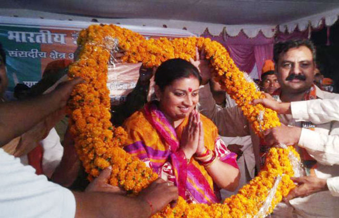 સ્મૃતિ ઈરાની ભરતસિંહ સોલંકી