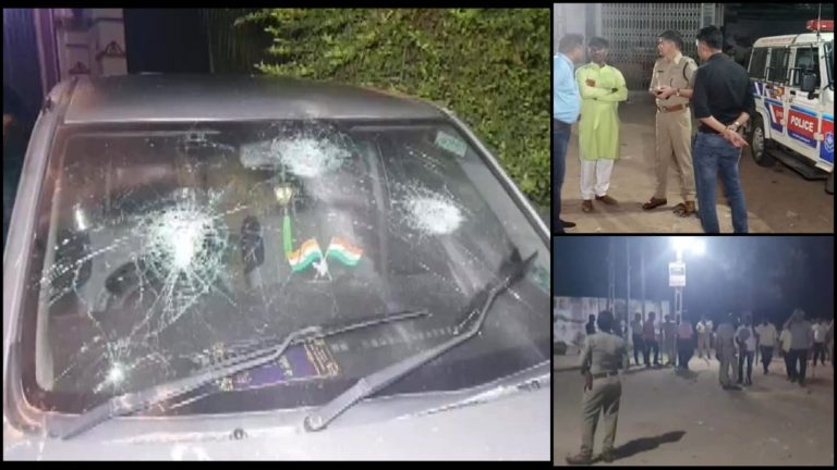 Stone Pelting on Garba