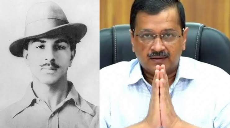 Kejriwal insults Bhagat Singh