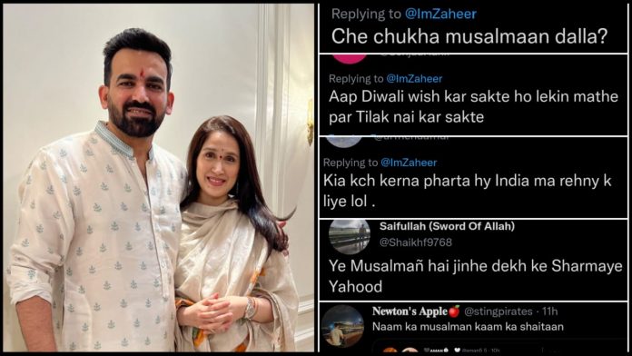 Happy Diwali from Zaheer Khan