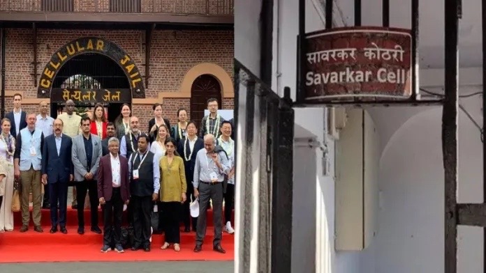 G20 Delegates visit Cellular Jail