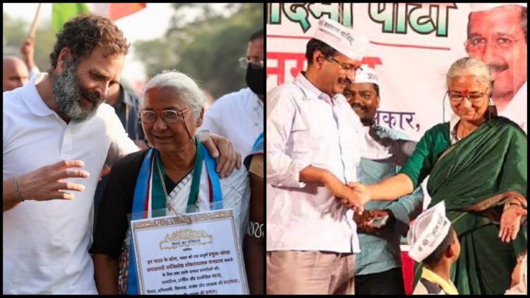 medha patkar with AAP and congress