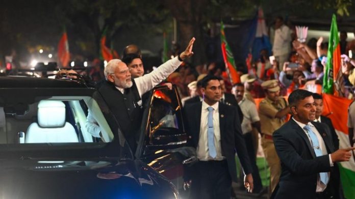 મોદીના રોડ શૉમાં કેજરીવાલના નારાફેક્ટ ચેક