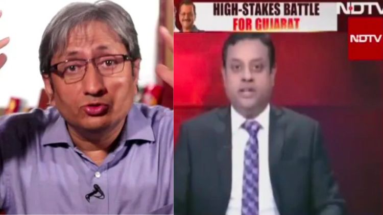 રવિશ કુમાર સંબિત પાત્રા NDTV