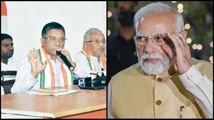 Congress leader calling Modi Bhasmasur