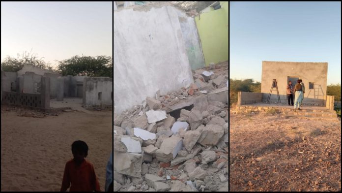 bulldozer action in kutch