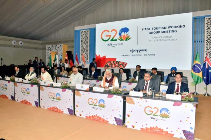 G20 ટુરિઝમ વર્કિંગ ગ્રૂપની પહેલી બેઠક કચ્છના રણમાં યોજાઈ