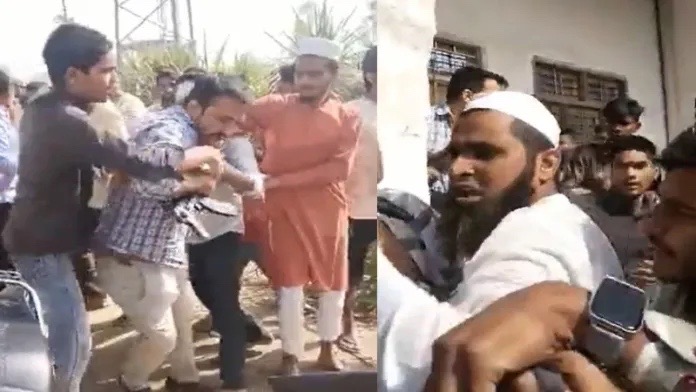 મુસ્લિમ ટોળાનો હરિયાણા STF પર હુમલો