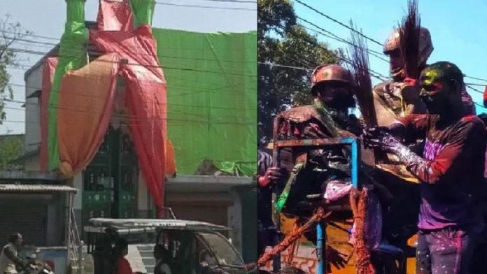 ઉત્તર પ્રદેશમાં મસ્જિદો ઢાંકી