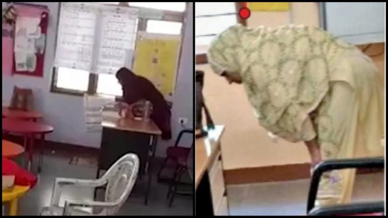 સરકારી શાળામાં શિક્ષિકાઓ પઢતી હતી નમાજ