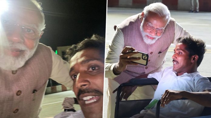 પીએમ મોદીની સેલ્ફી વાયરલ