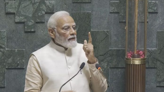 મોદી સંસદ સંબોધન