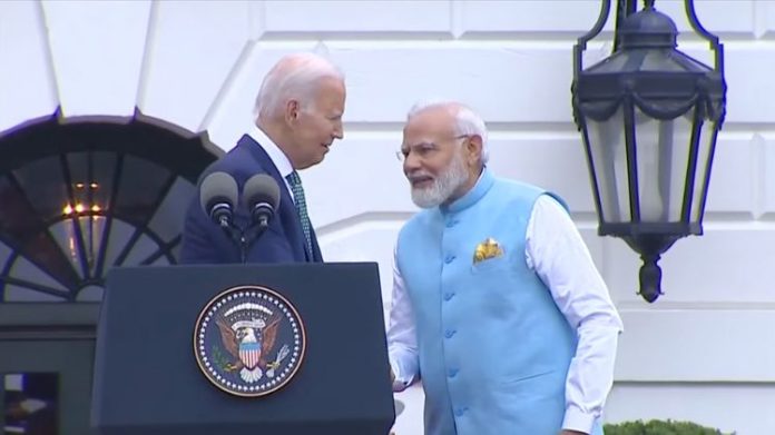 મોદી વ્હાઇટ હાઉસ સ્વાગત