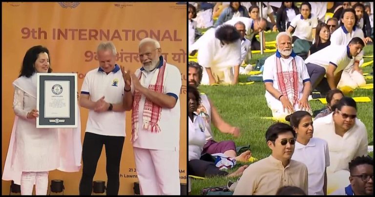 UN ખાતે યોગ દિવસ કાર્યક્રમમાં વર્લ્ડ રેકોર્ડ