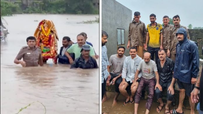 જૂનાગઢ પોલીસ માતાજીની મૂર્તિ