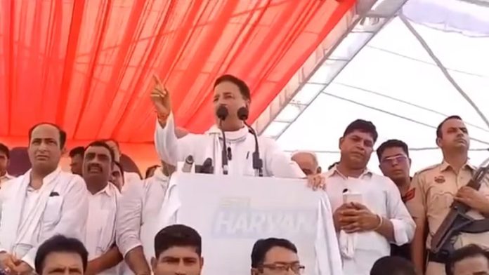 કોંગ્રેસ સુરજેવાલા ભાજપને મત આપે એ રાક્ષસ