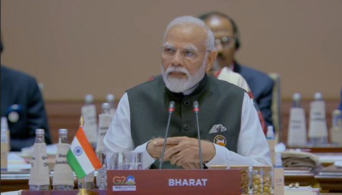 મોદી ભારત નેમપ્લેટ G20