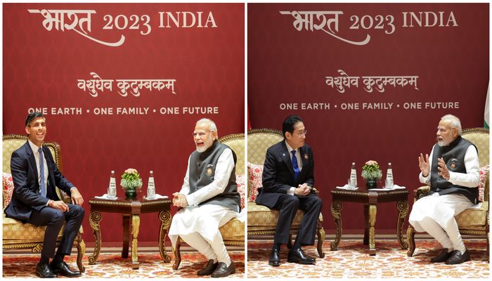વડાપ્રધાન મોદીએ બ્રિટન PM ઋષિ સુનક અને જાપાનના PM કિશિદા સાથે કરી દ્વિપક્ષીય બેઠક
