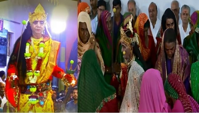લીલાપુરના પુરૂષો સ્ત્રી ગરબે