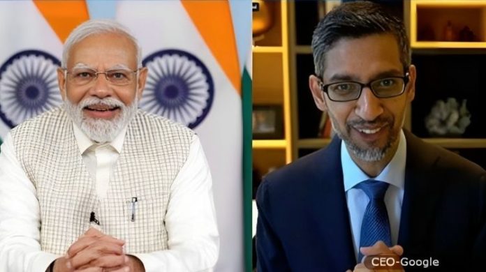PM મોદીએ ગૂગલના CEO સુંદર પિચાઈ ખાસ વાતચીત ચર્ચા
