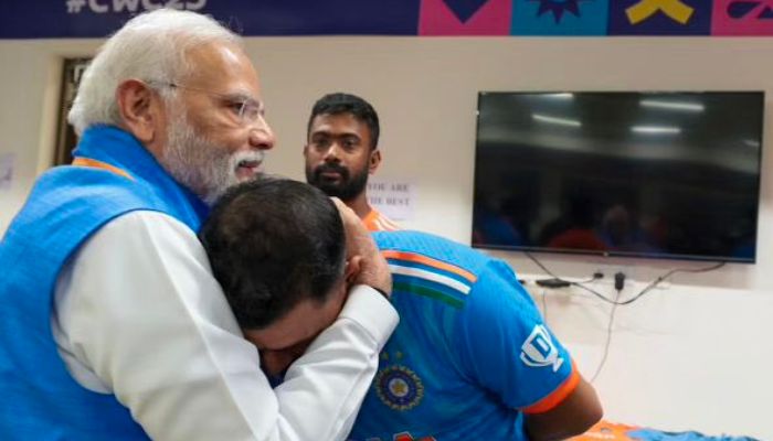 મોદી શમી મુલાકાત
