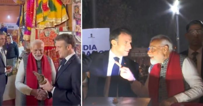 મોદી મેક્રોં રોડ શો રામ મંદિર