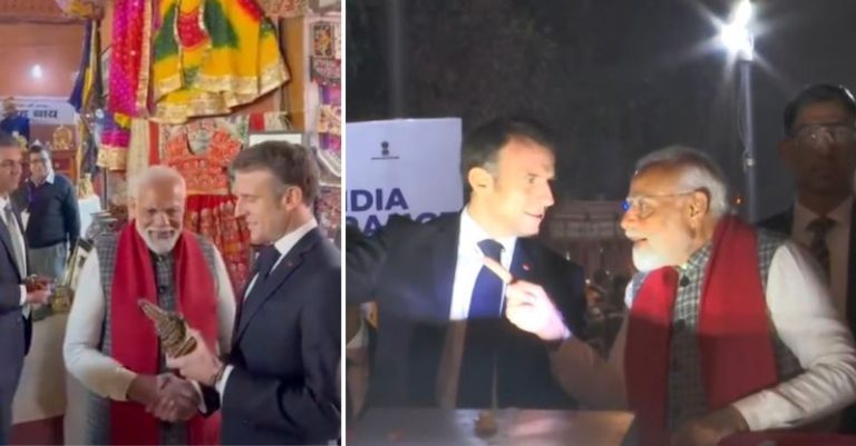 મોદી મેક્રોં રોડ શો રામ મંદિર
