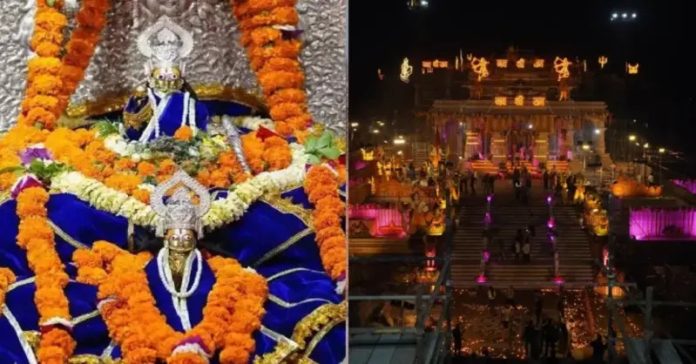 રામ મંદિરમાં રામલલાની મૂર્તિ