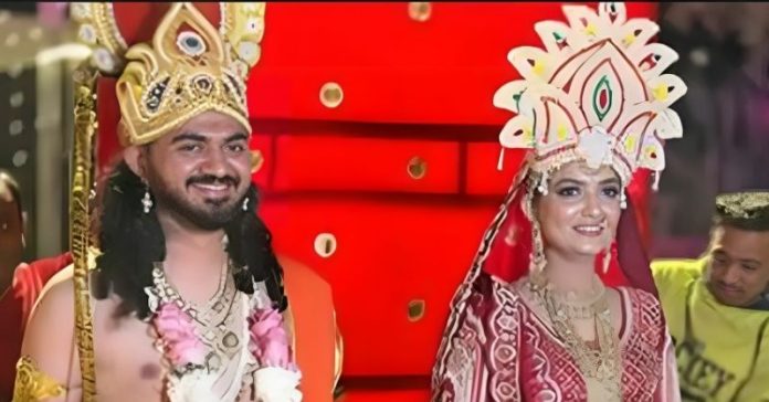 સુરતના હીરા વેપારીના પુત્રએ ભગવાન રામના વેશમાં લગ્ન નવવધુ માતા સીતા