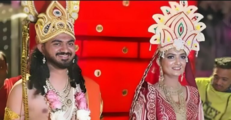 સુરતના હીરા વેપારીના પુત્રએ ભગવાન રામના વેશમાં લગ્ન નવવધુ માતા સીતા