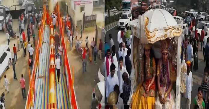 અગરબત્તીનું વડોદરાથી અયોધ્યા પ્રસ્થાન 108 ફૂટ
