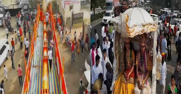 અગરબત્તીનું વડોદરાથી અયોધ્યા પ્રસ્થાન 108 ફૂટ