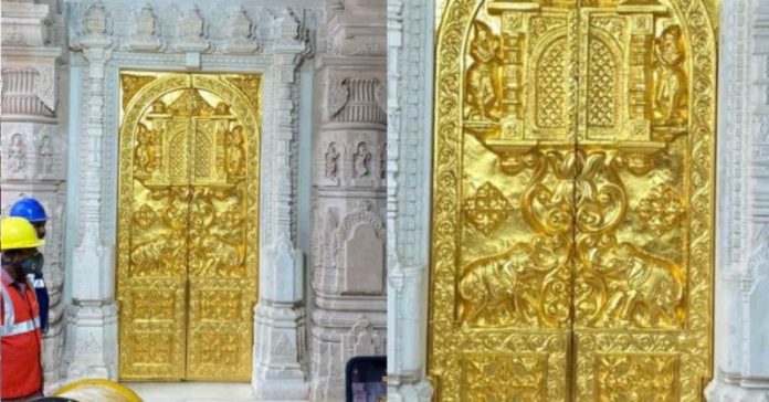 અયોધ્યા રામ મંદિરમાં પહેલો સોનાનો દરવાજો સુવર્ણ દ્વાર