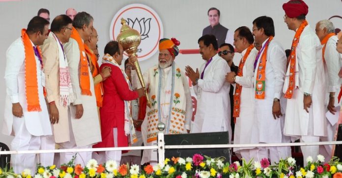 માધોપુરમાં વડાપ્રધાન નરેન્દ્ર મોદીએ