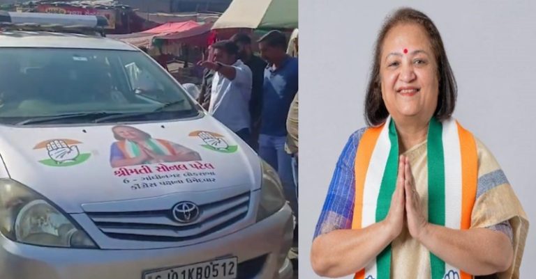 ગાંધીનગર સોનલ પટેલનો વિરોધ