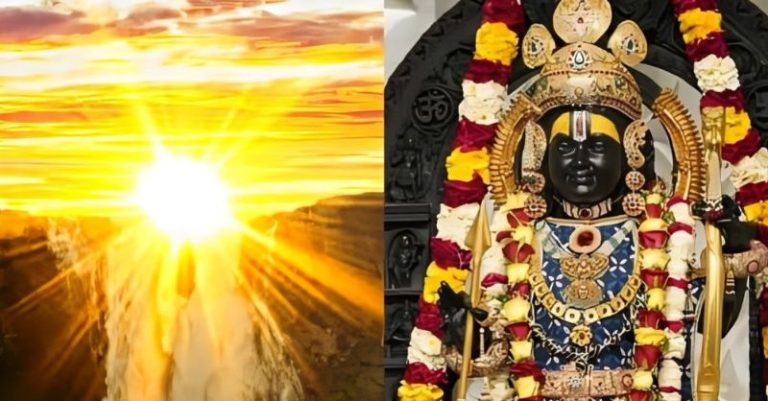 જન્મોત્સવ રામલલાને સૂર્ય તિલક રામ નવમી અયોધ્યા