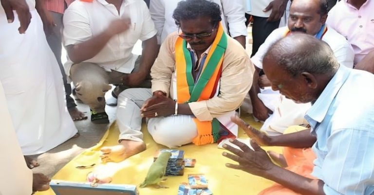 તમિલનાડુમાં પોપટે ભવિષ્યવાણી ધરપકડ PMK