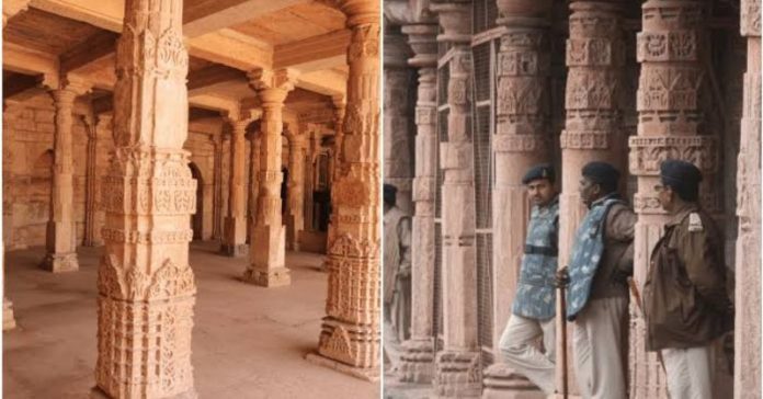 ભોજશાળામાં ASI સરવે પાષાણ અવશેષો
