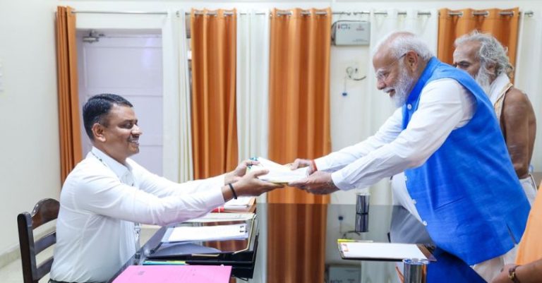 મોદી વારાણસી પ્રસ્તાવકો ફેક ન્યૂઝ
