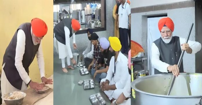 PM મોદીએ પટના સાહેબ ગુરુદ્વારામાં સેવા લંગર