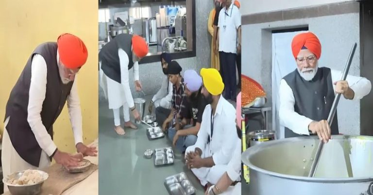 PM મોદીએ પટના સાહેબ ગુરુદ્વારામાં સેવા લંગર
