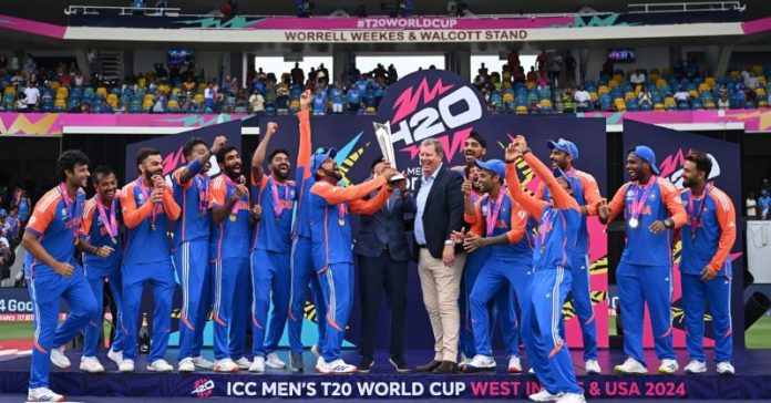 T20 વર્લ્ડ કપ જીત ભારતીય ક્રિકેટ ટીમ ઉજવણી
